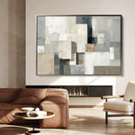 Abstract 1823 Canvas Art 18" x 24" / 45 x 60 cm / Black