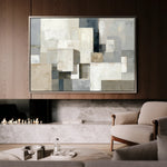Abstract 1823 Canvas Art 18" x 24" / 45 x 60 cm / Black