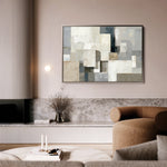 Abstract 1823 Canvas Art 18" x 24" / 45 x 60 cm / Black