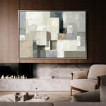 Abstract 1823 Canvas Art 60 x 40 cm / Black