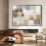Abstract 1824 Canvas Art 18" x 24" / 45 x 60 cm / Black