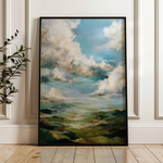 Abstract 1827 Canvas Art 18" x 24" / 45 x 60 cm / Black