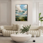 Abstract 1827 Canvas Art 18" x 24" / 45 x 60 cm / Black