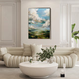Abstract 1827 Canvas Art 18" x 24" / 45 x 60 cm / Black