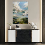 Abstract 1827 Canvas Art 18" x 24" / 45 x 60 cm / Black
