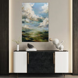 Abstract 1827 Canvas Art 18" x 24" / 45 x 60 cm / Black
