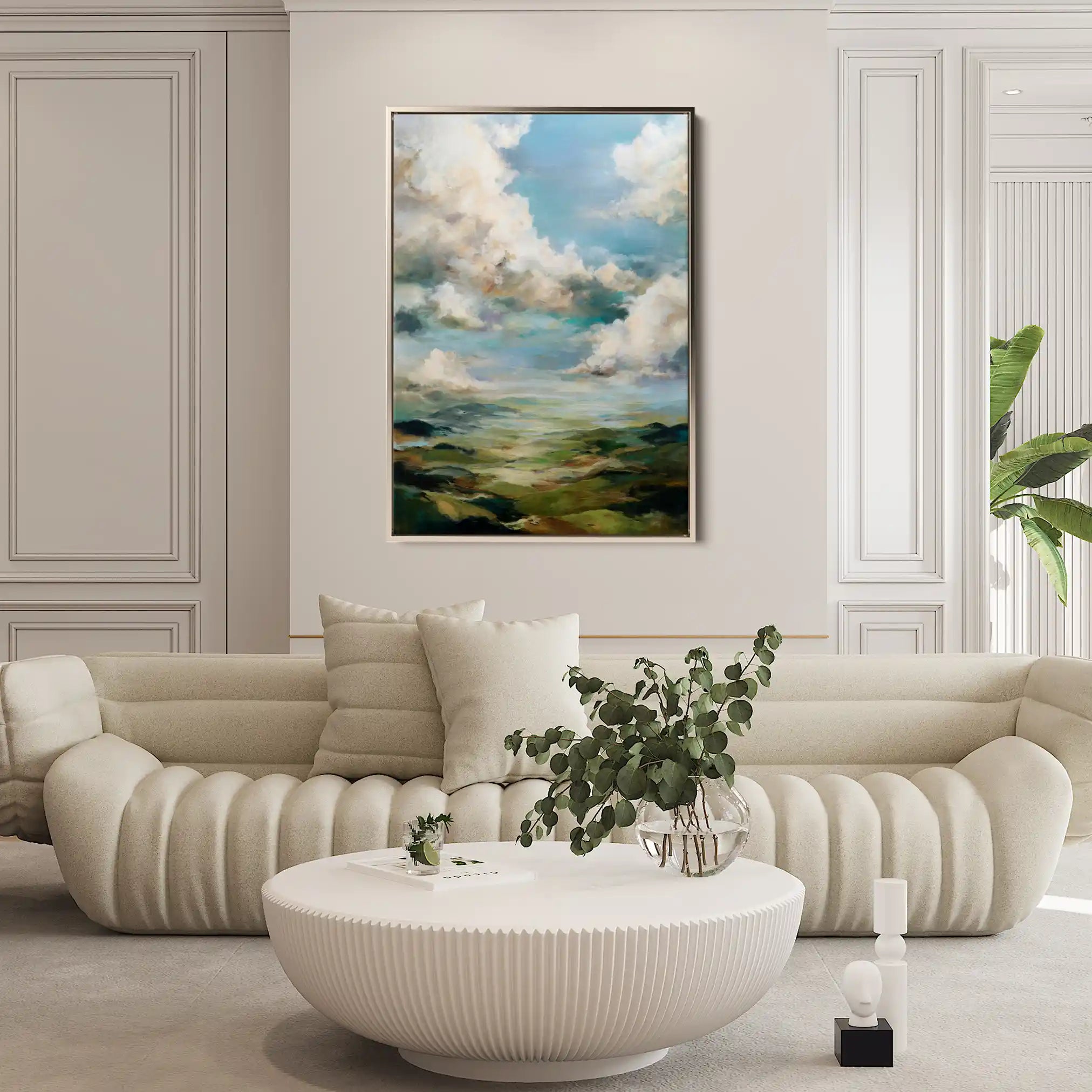 Abstract 1827 Canvas Art 60 x 40 cm / Black