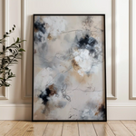 Abstract 1828 Canvas Art 18" x 24" / 45 x 60 cm / Black