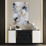 Abstract 1828 Canvas Art 60 x 40 cm / Black