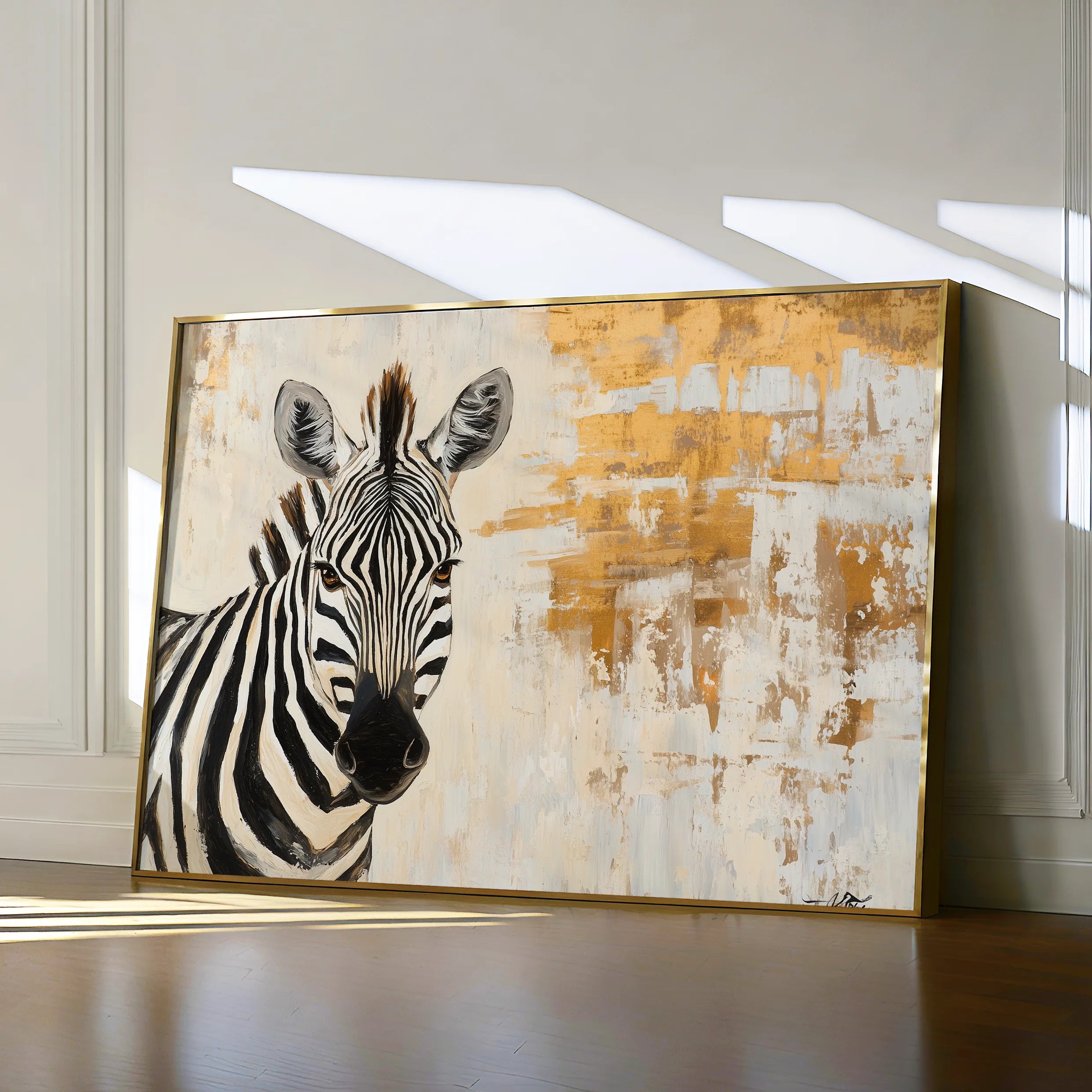 Animals 183 Canvas Art 18" x 24" / 45 x 60 cm / Black