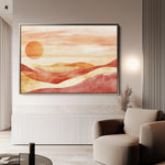 Boho 183 Canvas Art 18" x 24" / 45 x 60 cm / Black
