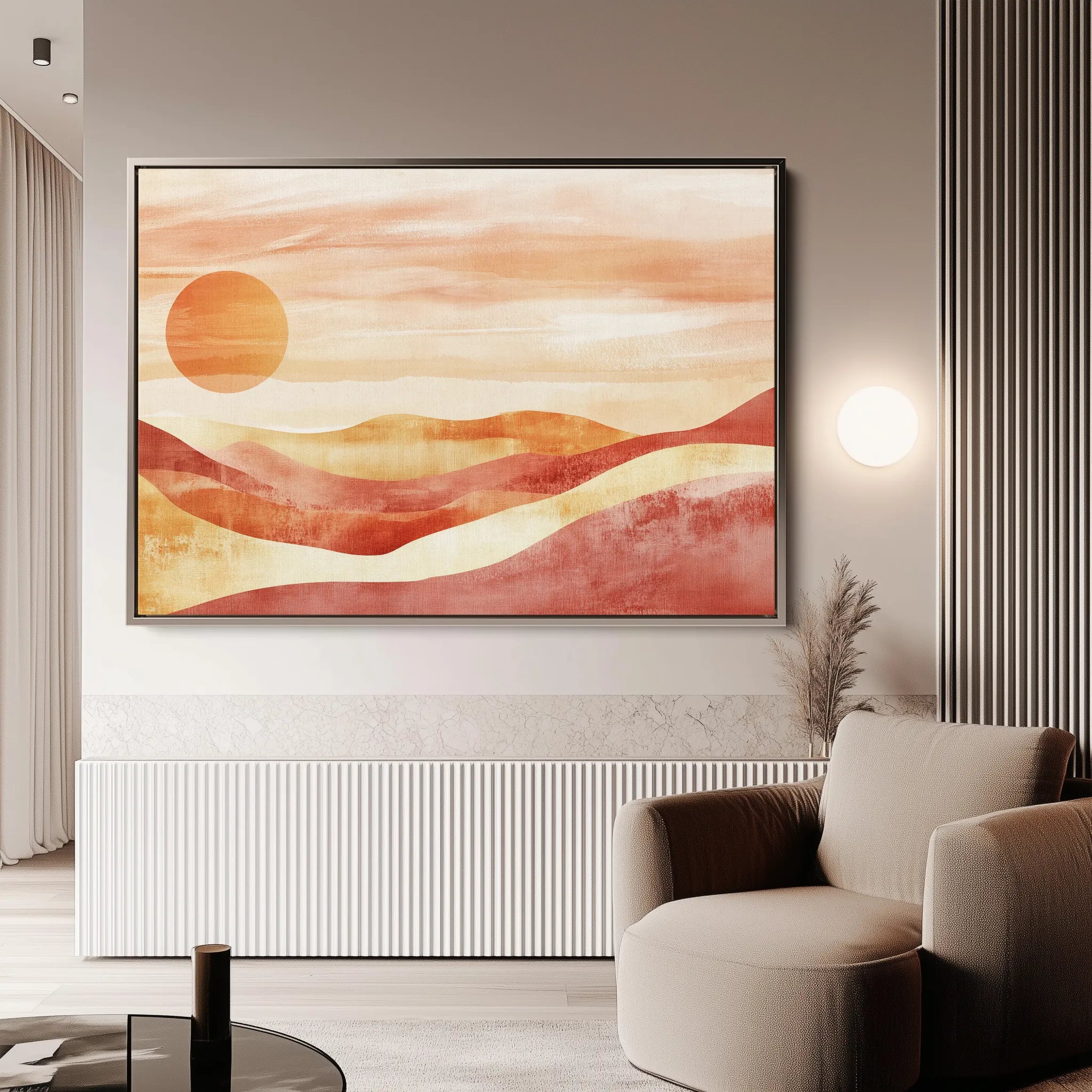 Boho 183 Canvas Art 18" x 24" / 45 x 60 cm / Black