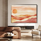 Boho 183 Canvas Art 18" x 24" / 45 x 60 cm / Black