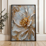 Floral 183 Canvas Art 18" x 24" / 45 x 60 cm / Black