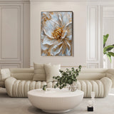 Floral 183 Canvas Art 18" x 24" / 45 x 60 cm / Black