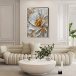 Floral 183 Canvas Art 60 x 40 cm / Black