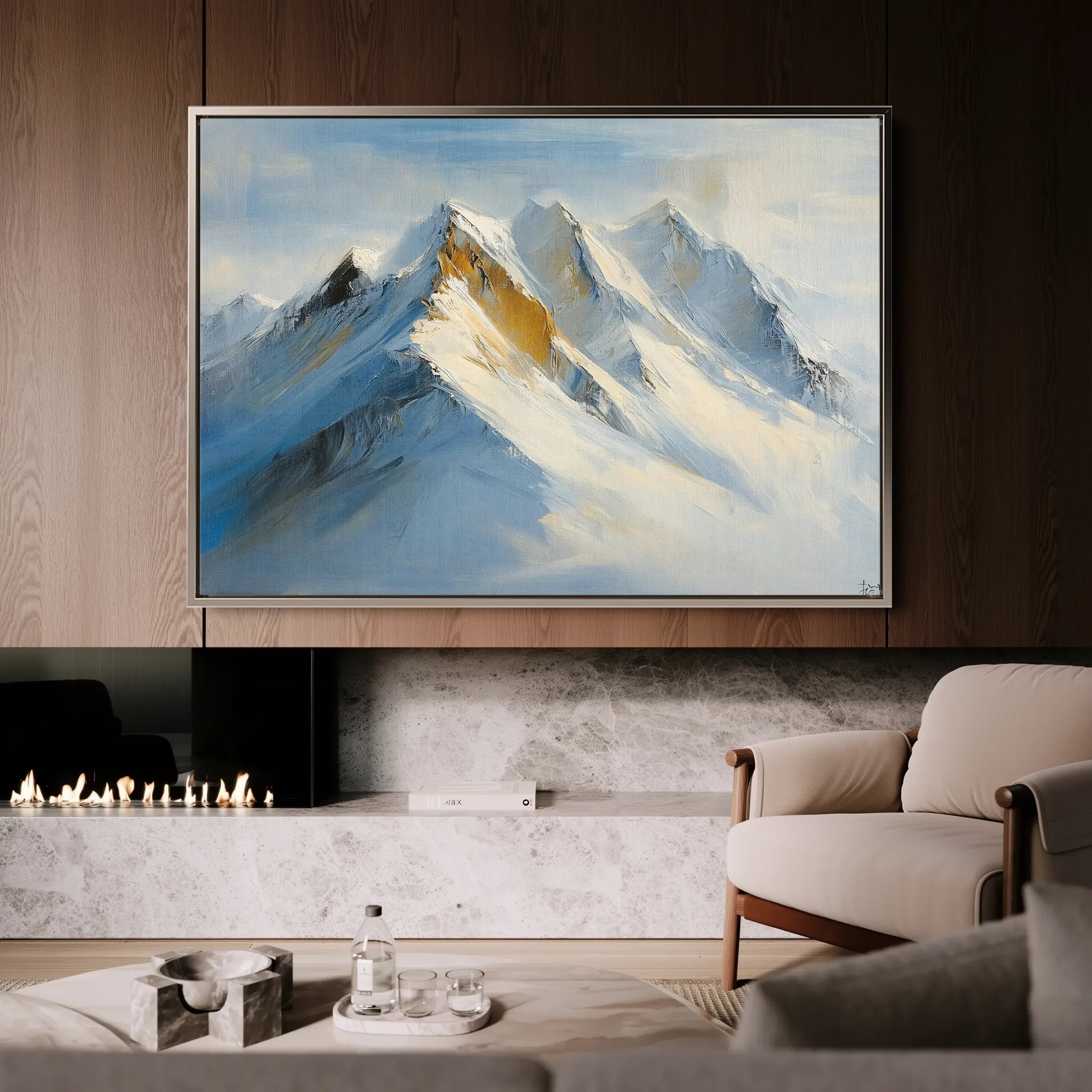 Landscape 183 Canvas Art 18" x 24" / 45 x 60 cm / Black