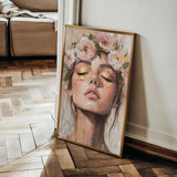 Portrait 183 Canvas Art 18" x 24" / 45 x 60 cm / Black