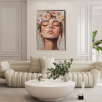 Portrait 183 Canvas Art 60 x 40 cm / Black