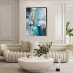 Abstract 1830 Canvas Art 18" x 24" / 45 x 60 cm / Black