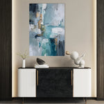 Abstract 1830 Canvas Art 18" x 24" / 45 x 60 cm / Black