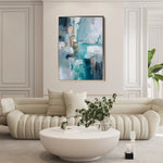 Abstract 1830 Canvas Art 60 x 40 cm / Black