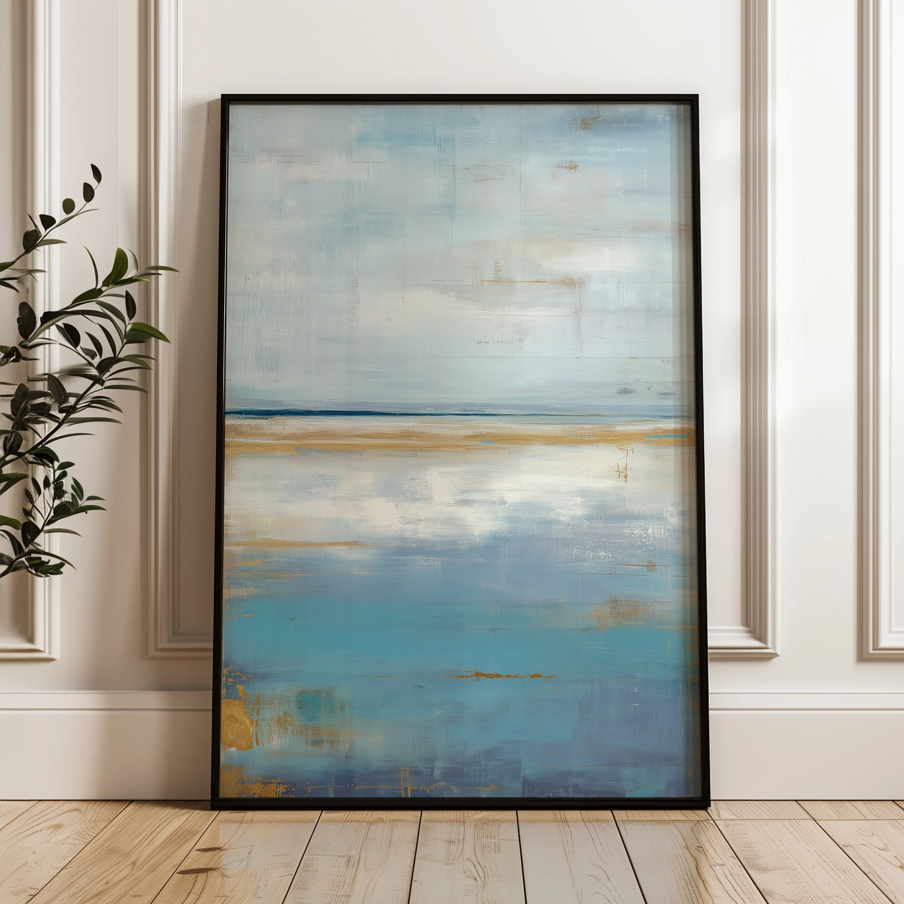 Abstract 1831 Canvas Art 18" x 24" / 45 x 60 cm / Black
