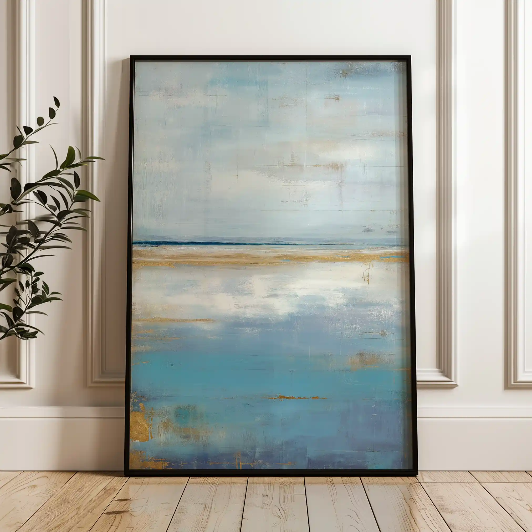 Abstract 1831 Canvas Art 60 x 40 cm / Black