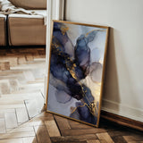 Abstract 1833 Canvas Art 18" x 24" / 45 x 60 cm / Black