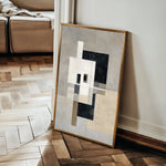 Abstract 1834 Canvas Art 18" x 24" / 45 x 60 cm / Black