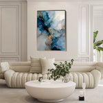 Abstract 1836 Canvas Art 18" x 24" / 45 x 60 cm / Black