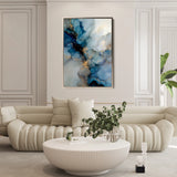 Abstract 1836 Canvas Art 18" x 24" / 45 x 60 cm / Black