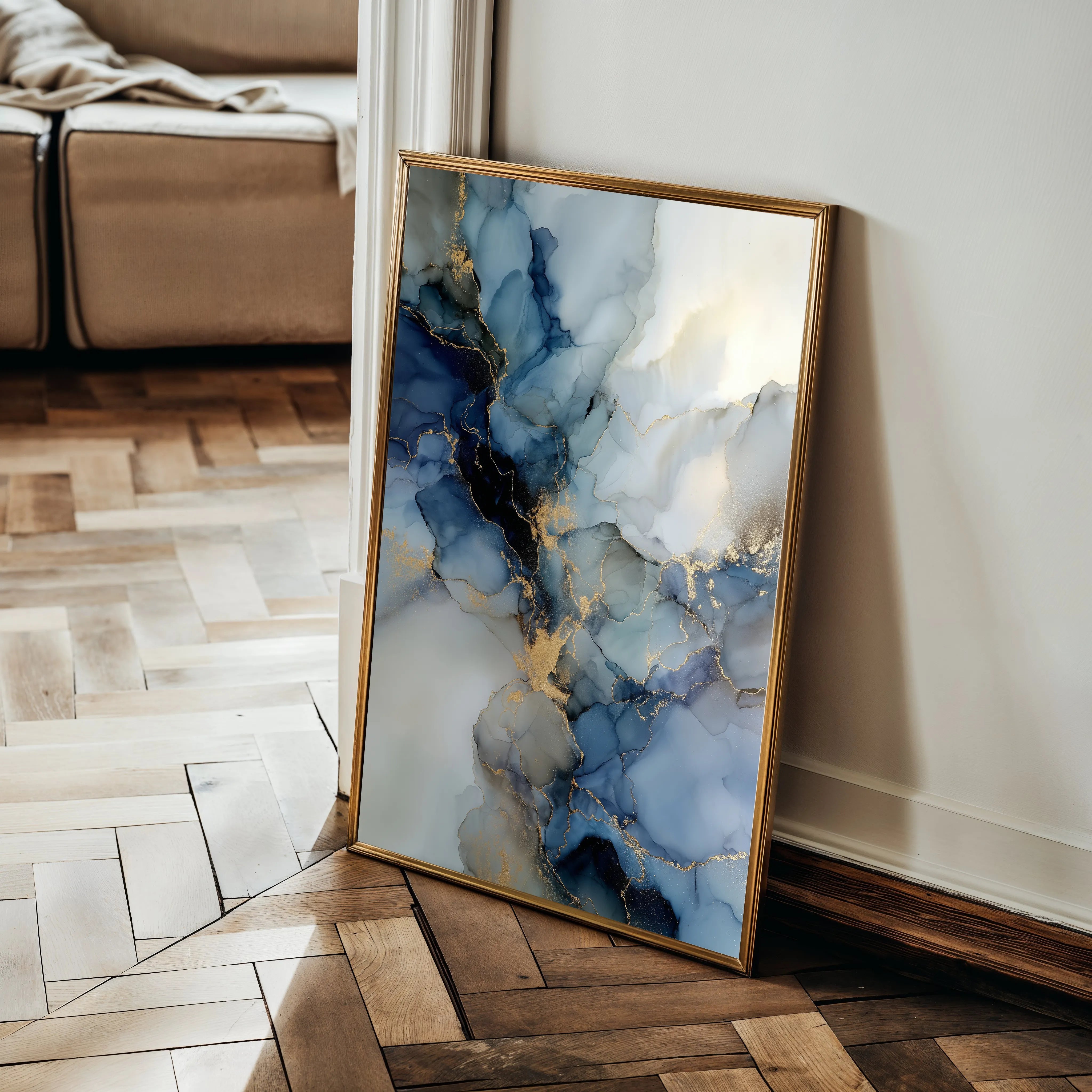 Abstract 1836 Canvas Art 18" x 24" / 45 x 60 cm / Black