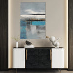 Abstract 1837 Canvas Art 18" x 24" / 45 x 60 cm / Black