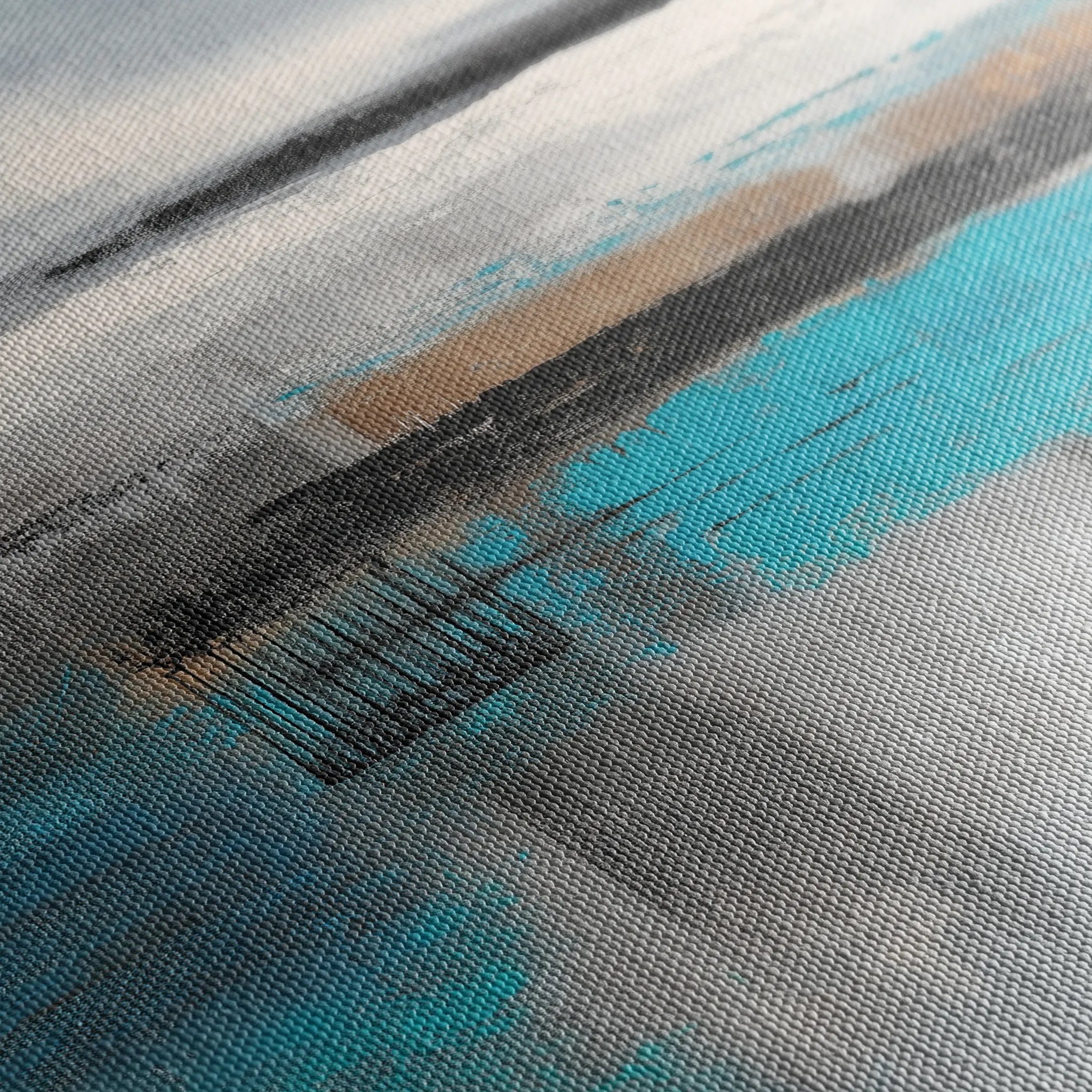 Abstract 1837 Canvas Art 18" x 24" / 45 x 60 cm / Black