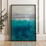 Abstract 1838 Canvas Art 18" x 24" / 45 x 60 cm / Black
