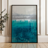 Abstract 1838 Canvas Art 18" x 24" / 45 x 60 cm / Black
