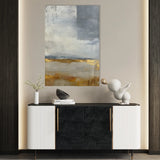Abstract 1839 Canvas Art 18" x 24" / 45 x 60 cm / Black