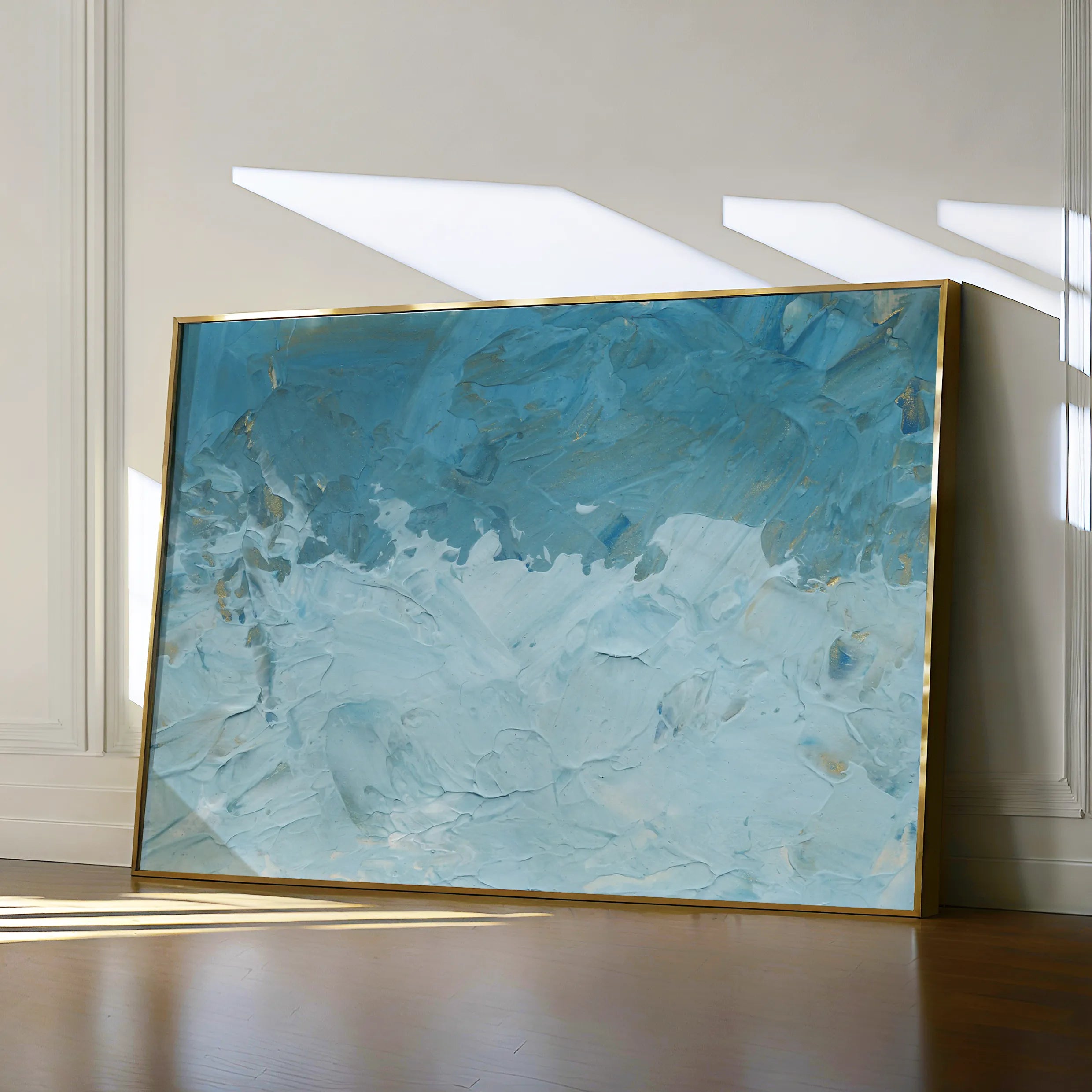 Abstract 184 Canvas Art 18" x 24" / 45 x 60 cm / Black