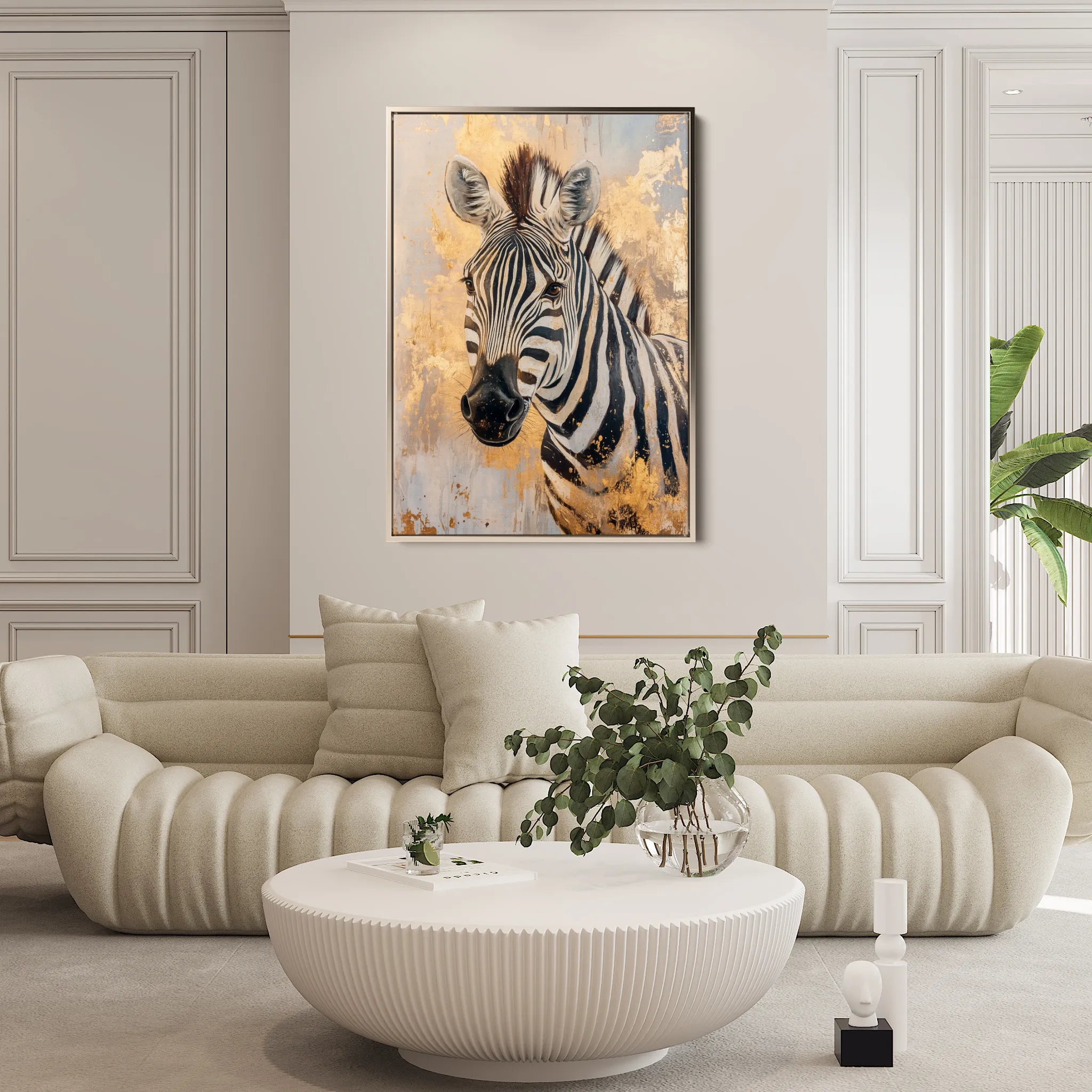 Animals 184 Canvas Art 18" x 24" / 45 x 60 cm / Black