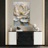 Floral 184 Canvas Art 18" x 24" / 45 x 60 cm / Black