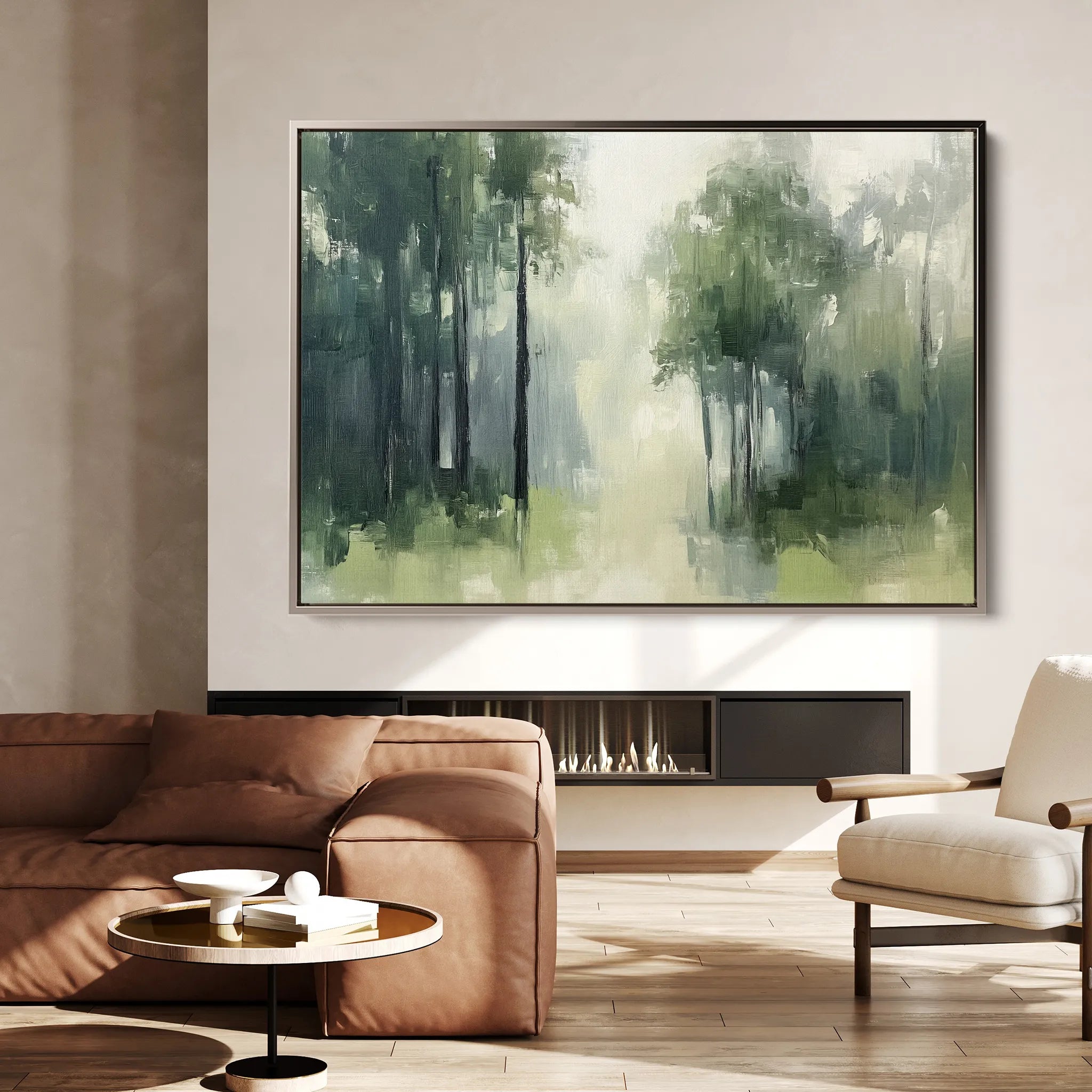 Landscape 184 Canvas Art 18" x 24" / 45 x 60 cm / Black