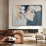Portrait 184 Canvas Art 60 x 40 cm / Black