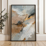 Abstract 1840 Canvas Art 18" x 24" / 45 x 60 cm / Black