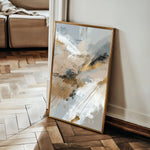 Abstract 1840 Canvas Art 18" x 24" / 45 x 60 cm / Black