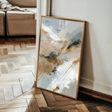 Abstract 1840 Canvas Art 18" x 24" / 45 x 60 cm / Black