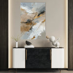 Abstract 1840 Canvas Art 18" x 24" / 45 x 60 cm / Black
