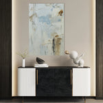 Abstract 1841 Canvas Art 18" x 24" / 45 x 60 cm / Black