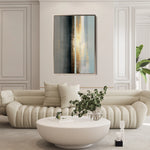 Abstract 1843 Canvas Art 18" x 24" / 45 x 60 cm / Black