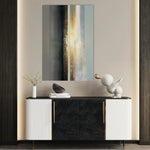 Abstract 1843 Canvas Art 18" x 24" / 45 x 60 cm / Black